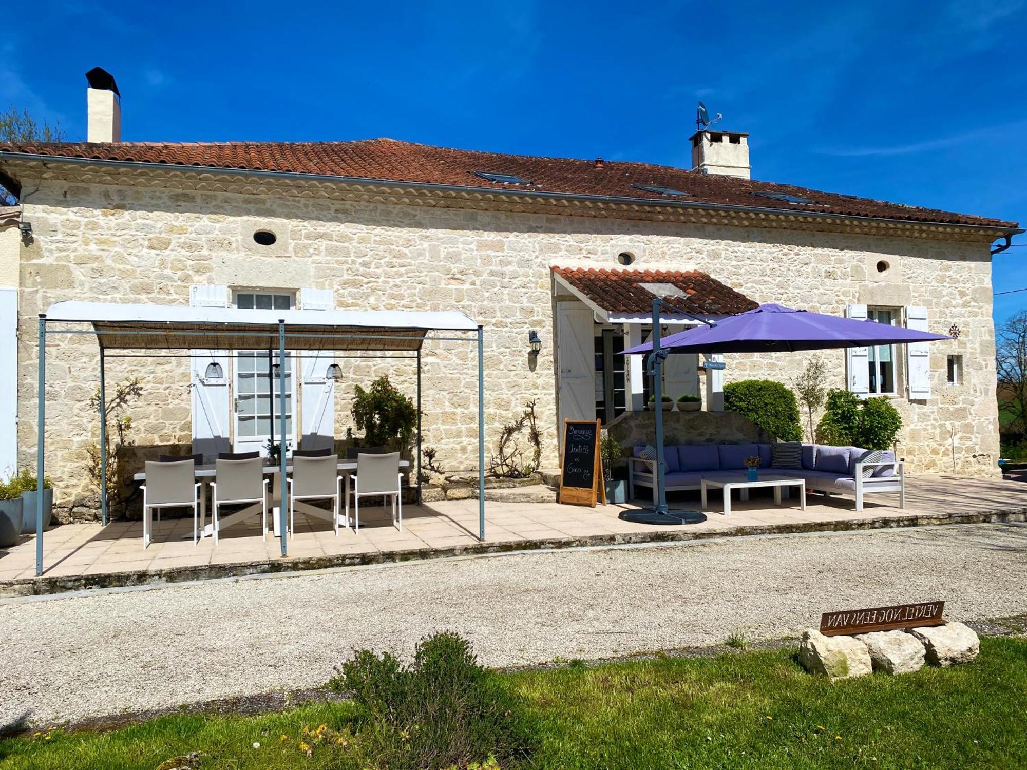 Le Petit Bleu Chambre D'Hotes Bourg-de-Visa Exteriér fotografie